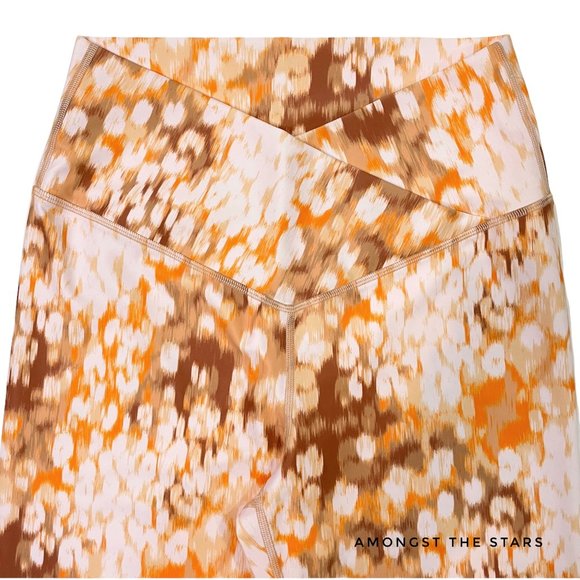 OFFLINE by Aerie High Waisted Orange Cedar Expedition Shine Crossover Leggings - Picture 3 of 5